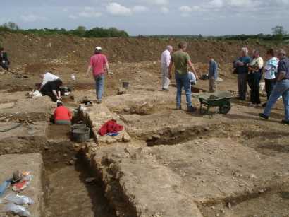 Stanion Villa excavations